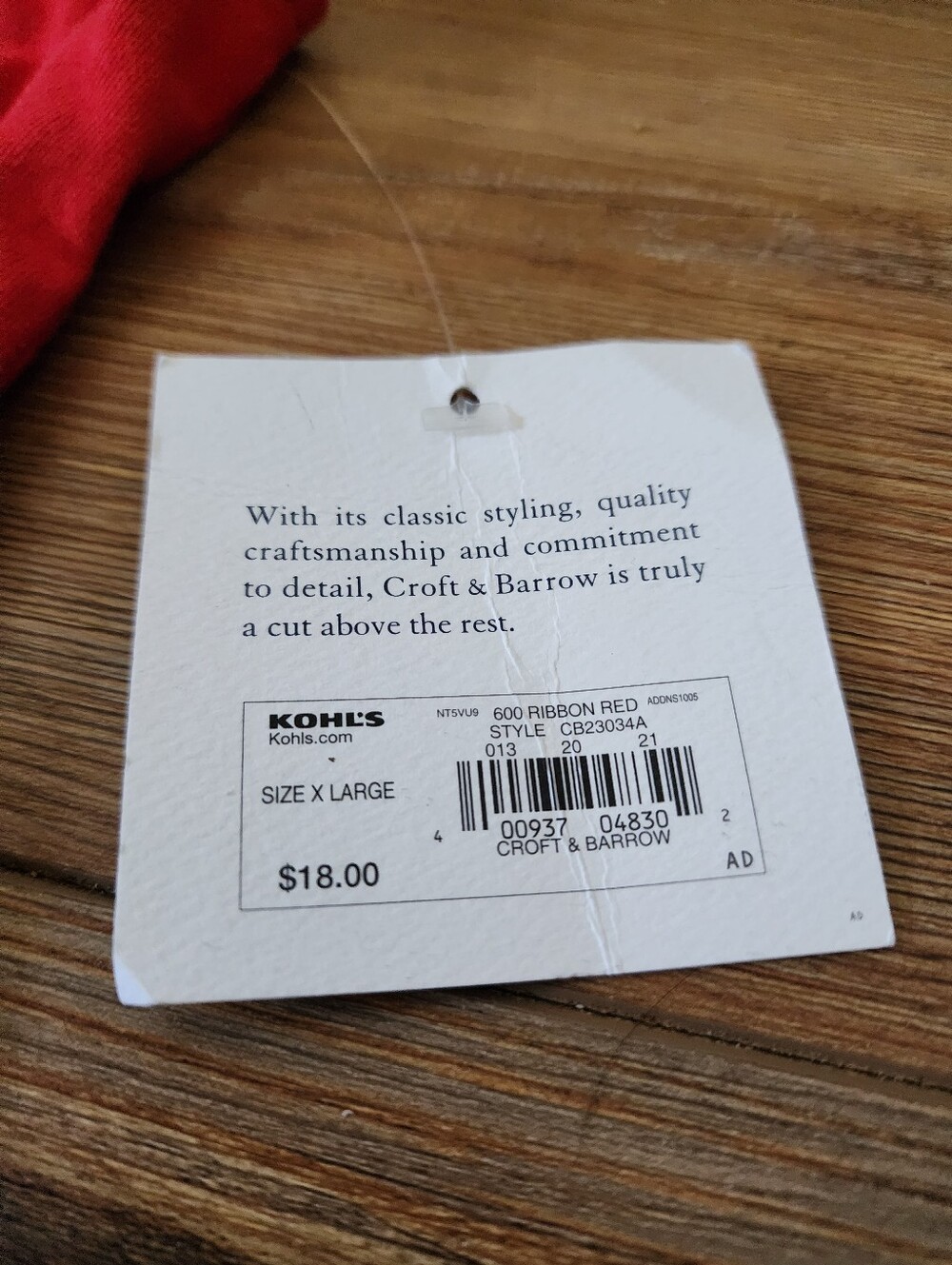 Croft & Barrow Tank Top Women's XL Red Cotton Modal NEW - Picture 6 of 10